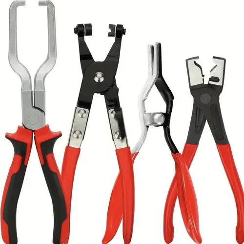 Professional Hose Clamp Kit, Fuel Line Disconnecting & Dismounting Tool Set for Automotive Maintenance, Multifunctional Pipe Clamp for Car Repair, Car Accessories