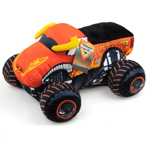 Jay Franco 14" El Toro Loco Plush Toy Pillow Buddy - 14 Inches Long Stuffed Animal Collectibles, Soft Cuddly Gift, Durable Fluffy Polyester Fiber, Nap Time Support, Ideal for Home-Car Use, Home/Car/School