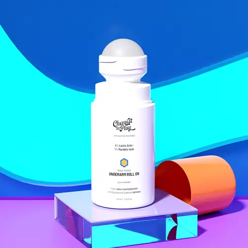 Aqua Underarm Roll On - 1.35fl oz | For Odour Control & Pigmentation | Brighter & Fresher Underarms | 5% AHAs for Gentle Exfoliation