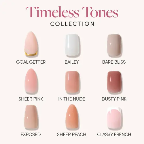 Glamnetic Timeless Tones Press On Nail Collection