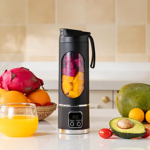 USB Rechargeable Portable Smoothies Blender & Juicer, Fruit & Vegetable Juicer, Household Kitchen Appliances for Home Outdoor Use, Ice Maker Machine, Blender For Shakes, USB Rechargeable Blenders #GLOBAL PICKS