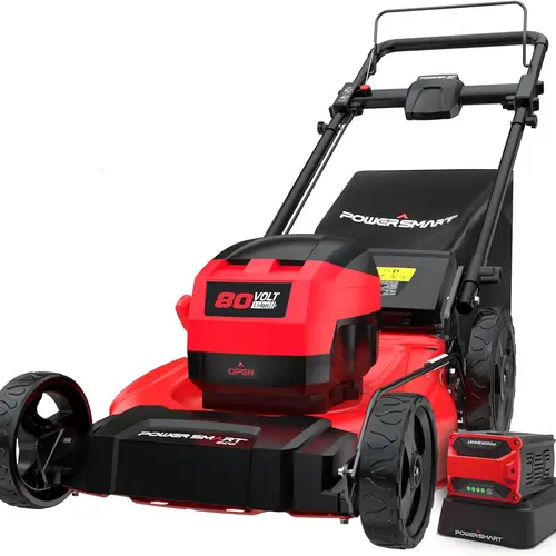 PowerSmart (PS76821) 80V MAX 21" Cordless Lawn Mower, 3-in-1 Brushless Electric Lawn Mower  ,Springtok