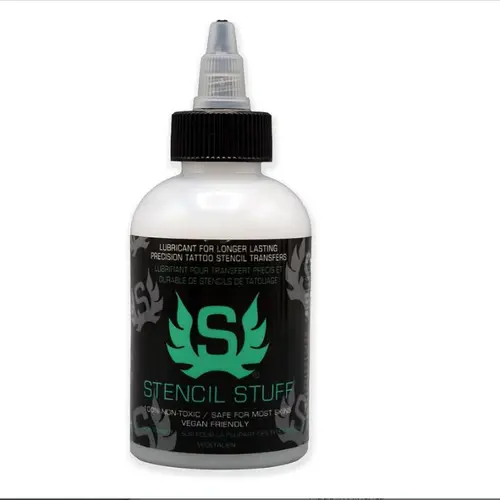 Stencil Stuff 4 oz (150ml) Professional Tattoo Stencil Transfer Gel Solution - Clear, Long-Lasting, Suitable for All Transfer Stickers, Paper, Machine, Soap & Tattoo Supplies, Suitable All
