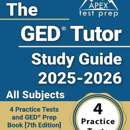 The GED Tutor Study Guide 2025-2026 All Subjects Learning Book [7th Edition] - 4 Practice Tests, Answer Explanations, English Prep, Customer Service Support - Lydia Morrison, Paperback, Learning Books, Books
