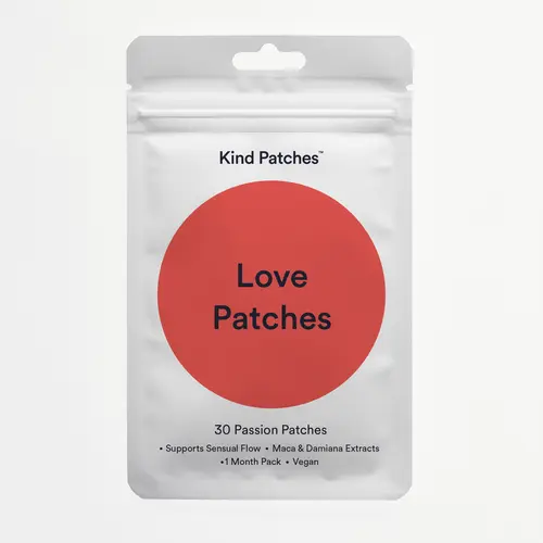 Kind Patches | Love Patches | 30 Passion Support Patches: Supports Sensual Flow, 1 month pack, Vegan