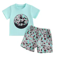 Toddler Baby Boy Duck Hunting Summer Clothes Mallard Duck Dog T Shirt Elastic Waist Pocket Camouflage Shorts #Summervibes