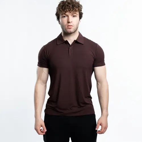 EKKO Blank Polo Dress Shirt Casual Shortsleeve
