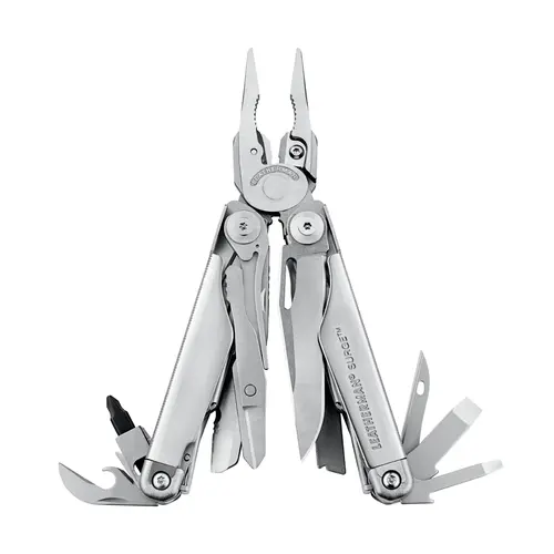 Leatherman Surge Heavy-Duty 21-in-1 Stainless Steel Multitool - Durable Metal Essential Hand Tool with Replaceable Wire Cutters, Blade Exchanger for Outdoor Multifunctional Use, Tools and Gadgets