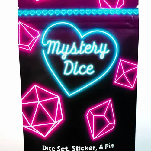 1985 Games Sweetheart Mystery Dice Set 1-Pack | 7-Piece Pink Heart Polyhedral RPG Dice – Love-Themed Collectible for D&D, Pathfinder, MTG & Tabletop Role-Playing Games