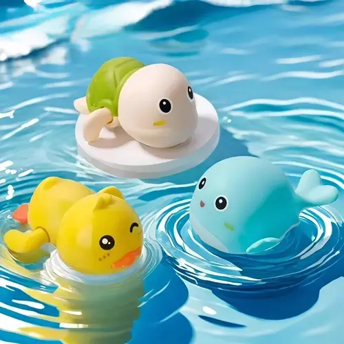 Bath Toys for Toddlers 1-3, Animal Floating Wind Up Bathtub for Kids, Preschool Toddler New Born Infant Water Pool Toys Assorted Animal Model Set
