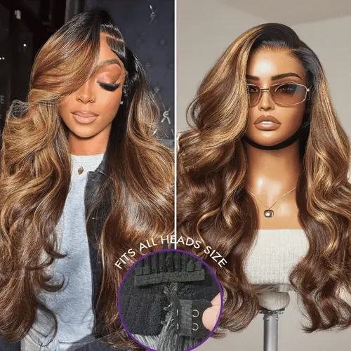Luvme All-Day Comfort™ Wig Blonde Ombre Highlight Loose Body Wave Glueless 7x6 Closure HD Lace Wig Pre-Cut Lace Wig