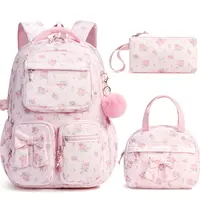 Fimibuke 3 PCS Backpack Set with Lunch Bag & Pencil Case – Lightweight SchoolBag Bookbag for Elementary Middle High School Students Cute Backpack, Back To School Shopping, School Supplies,travel essentials