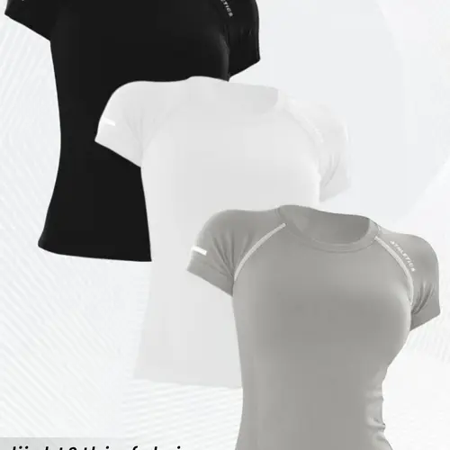 Women's Breathable Soft Exercise Short Sleeve Sports Tee, Activewear, Comfortable Athletic Wear for Women, Fitness T Shirt, Workout Athletic Shirts, Ideal for Workouts & Active Lifestyles