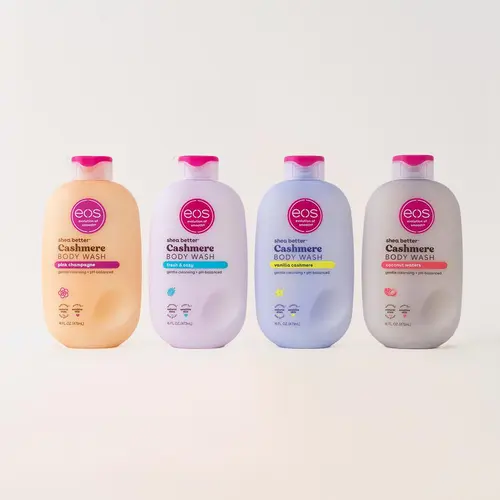 eos Cashmere Body Wash 4-Pack Bundle - Vanilla Cashmere, Fresh & Cozy, Pink Champagne, Coconut Waters