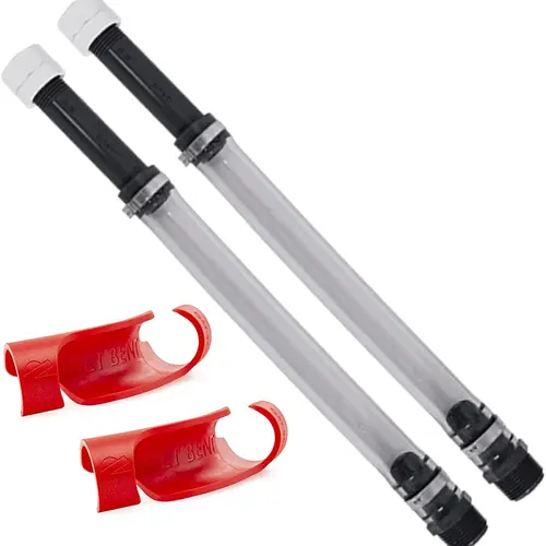 VP Racing Fuels Deluxe 2-Pack Connection Hose & Bender Set - 14” VP Hose-3044, 3058 Get Bent Bender, Spill-Free Pouring for Vehicles, Trucks, Mowers