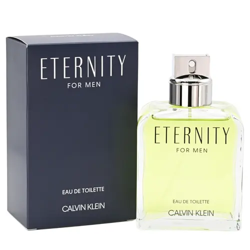 Calvin Klein ETERNITY for Men 6.7 oz Eau de Toilette Spray - Aromatic Citrusy Fragrance with Lemon, Geranium, Lavender, Sandalwood Notes, Fresh Scent, Freshness Boost, Men's Fragrances, Single Item, Botanical-Infused