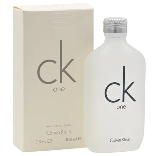 Calvin Klein CK 1 Unisex Aerosol Eau de Toilette Spray - 3.4 fl oz Bottle, Daily Daytime Wear, Fresh Papaya, Pineapple, Jasmine Base, Green Tea Notes, Aromatic Cologne, Floral Scented Fragrance, Clean Sunny Aroma, Amber Warm Finish, Body Fragrance, Clean