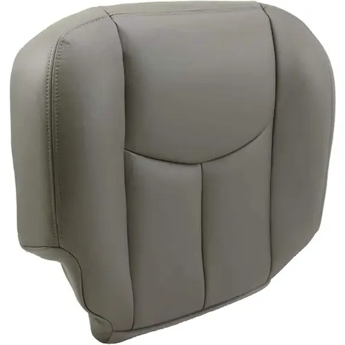 HECASA Front Driver Side Bottom Car Seat Cover - 922 Pewter Synthetic Leather Auto Seat Cover, Compatible with 2003-2006 Chevy Tahoe, Avalanche, Silverado, Suburban & GMC Yukon, Truck Cushion Protector Replacement Accessory, Car Seat Covers, Auto Seat Cov