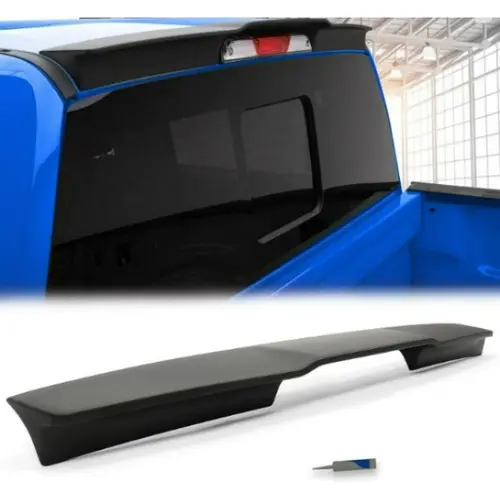 HECASA Cab Rear Roof Spoiler Wing, DIY Install Tape Mounting Auto Replacement Part, Compatible with 2015-2020 Ford F150 Gen 2 Raptor Pickup Truck Headache Top Car Accessory