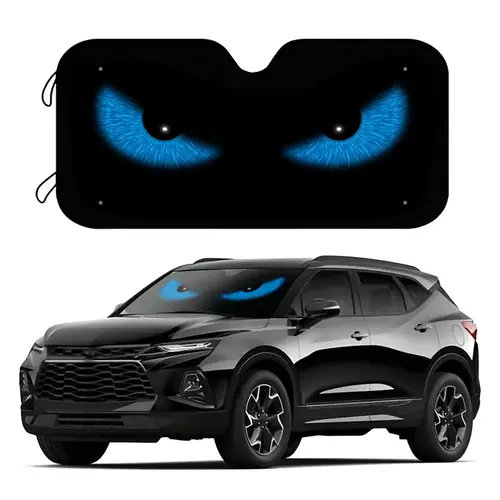 Universal Aluminum Foil Car Sunshade - UV Blocking Heat Shield for Cars & SUVs | Quick Install, Foldable Design