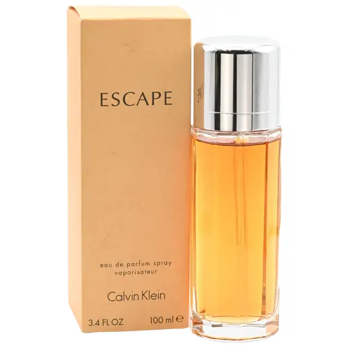 Calvin Klein Escape Women's EDP Spray, 3.4 fl oz - Floral Scents Perfume with Blackcurrant, Chamomile, Peachy Plum Heart & Vetiver Drydown, Fresh Floral-Aquatic, Airy & Bright Signature Fragrance for Women