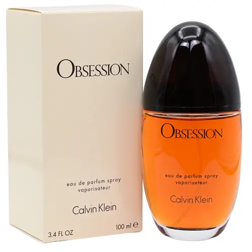 Calvin Klein OBSESSION Women's EDP Perfume - 3.3/3.4 oz, New in Box, High-Quality Floral Sweet Spicy Oriental Captivating Fragrance with Lasting Impact