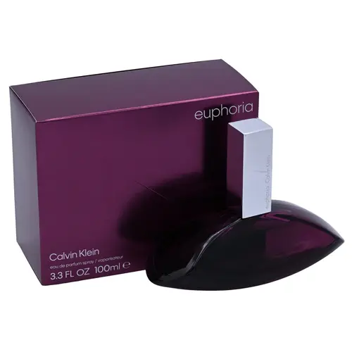 Calvin Klein Euphoria Women's 3.4oz Eau de Parfum (EDP) Spray - Floral Oriental Fragrance with Exotic Fruit, Persimmon, Lotus, Champaca & Mahogany Warmth Notes, Rich Aroma, New in Box, Romantic Gift, Beauty Product