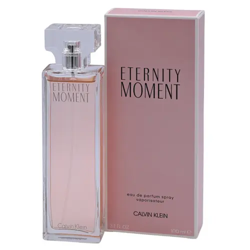 Calvin Klein ETERNITY MOMENT Women's 3.4oz EDP Spray Fragrance - Floral Sweet Scented Perfume, Elegant Lychee Blend, Romantic Perfume, Fresh Scent, New in Box, Gifts for Mother's Day, Perfumes For Women