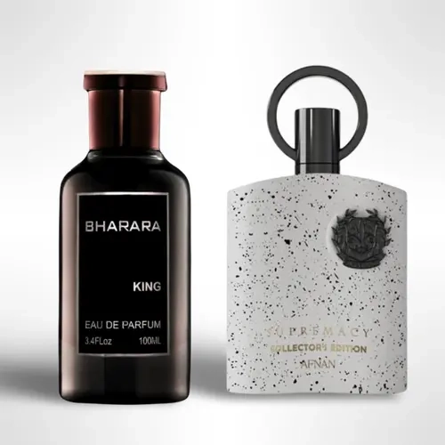 Afnan Bharara King + Supremacy Collector's Edition Eau De Parfum - Men's Cologne, 3.4oz(100ml) EDP Perfume Fragrance with Fresh Bergamot, Earthy Woody, Floral Notes, Longlasting Luxury-Inspired Men's Fragrance