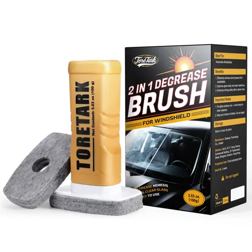 TORETARK Automotive Handheld Oil Film Cream,Glass Decontamination Without Traces,Window Oil Film Cleaning,FastCleaning, Compact And Easy To Cary