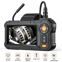 Automotive Borescope Camera, 16.5FT/33FT Waterproof Endoscope Inspection Camera with 4.3" HD Screen, 8 LED Lights, Snake Camera for Car Engine, Cylinder, Spark Plug, Auto Repair, Drain and Pipe Inspection