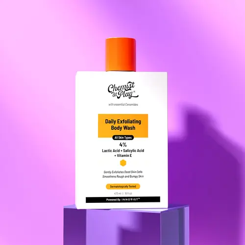 Exfoliating Body Wash with Lactic Acid - 16fl oz | Gently exfoliates | Helps prevent strawberry skin & bumps