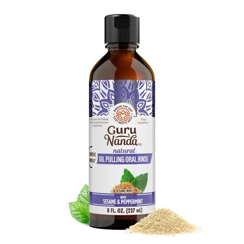 GuruNanda Sesame + Peppermint  Oil Pulling 8 oz
