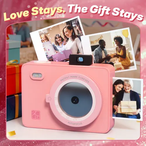 Hanin Z5S Instant Digital Pocket Camera Ultra Lightweight Mini Printer Camera, 2x3 Prints, Fixed Focus, Ideal for Couples, Scrapbooking, Instant Digital Camera