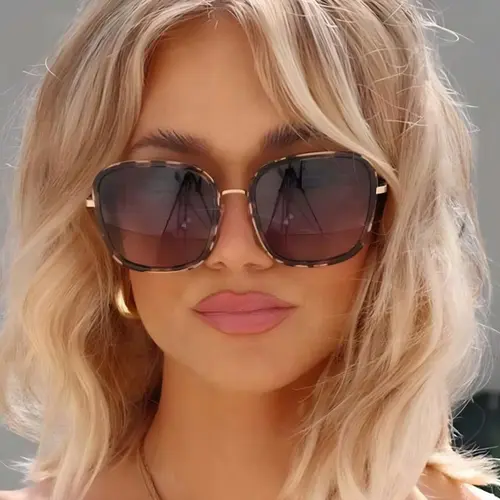 Unisex's Vintage Tinted Lens Sunglasses, Retro Outdoor Sports Sunglasses, Fashionable Sunglasses for Everyday Use, Trendy Casual Sunglasses, Stylish Glasses, Stylish Shades