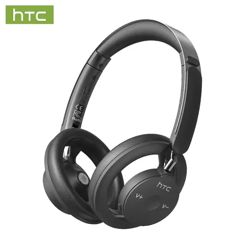 HTC HP06 Folding Wireless Headphone - Lightweight Wireless, Bluetooth Connectivity, HIFI Stereo, Built-in Microphone, Sound Isolator, Over-Ear, Multifunctional for Gaming, Phones