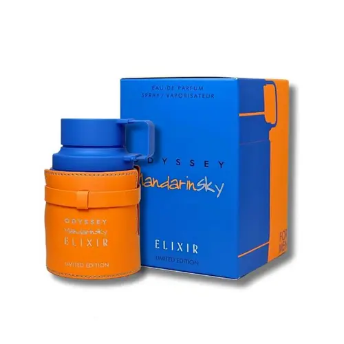 Armaf Odyssey Mandarin Sky Elixir Limited Edition EDP for Men, 3.4 Oz Eau de Parfum Spray, Long Lasting Woody Aromatic Citrusy Fragrance, Bold Fruity Citrus Musk Summer Oud Cologne