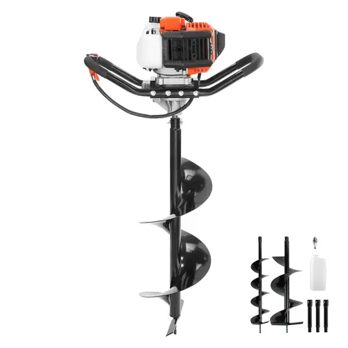 【DealsForYouDays】VEVOR Post Hole Digger, 52cc 1450W Auger Post Hole digger, Gas Powered Earth Digger for Farmland, Garden and Plant, EPA certification,father'sdaygifts