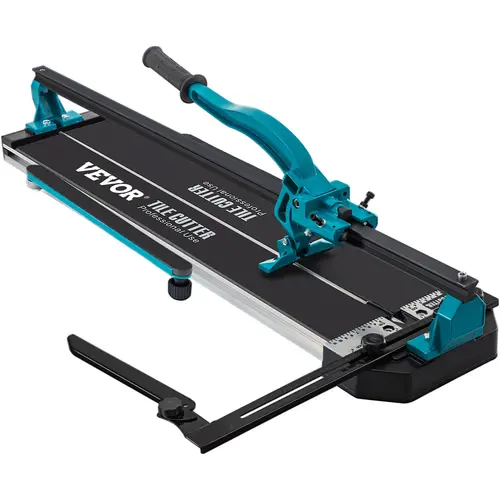 VEVOR 48-Inch Heavy Duty Manual Tile Cutter, Aluminium Construction Tool with Single Rail, Double Brackets, Rulers, Shake-Free Head, 3/5 in Capacity & Precise Laser Guide for Porcelain Tiles