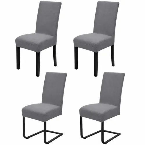 MTREO 4 6 Pack Dining Chair Covers, Stretch Dining Chair Slipcovers Protector, Removable Washable Slipcovers ​for Hotel, Restaurant,Dining Room,Banquet Chair Covers Set