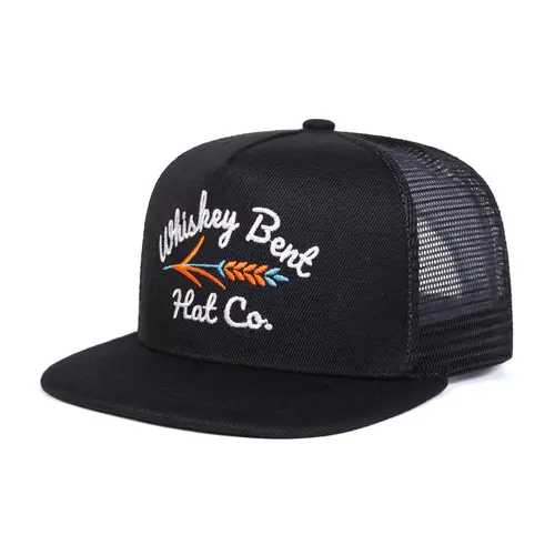 Unisex Whiskey Bent Mesh Baseball Cap, Dad Classic Trucker Hat, Adjustable Sun Protection Hat, Casual Woven Cap for Travel Beach Vacation, Adjustable Snapback Cap, Snapback Style, Casual Sports Cap