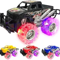 ARTCREATIVITY Realistic LED Light-Up Monster Truck Playset (6-in), Rugged Design, Batteries Included, 2-Pack/4-Pack Options, Cool Gifts for Kids Ages 3+, 4-6 Years, All-Seasons Playtime Fun