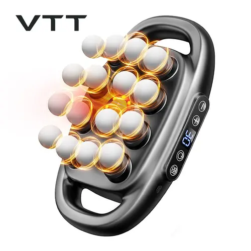 VTT 16-Head Massage Gun with 30 Levels & 3 Modes Deep Tissue Percussion Massager for Back Shoulders Legs and Foot Pain Relief Quiet Muscle Massage Gun with Red Light Therapy Adjustable Daily Use Sixteen-Head Model Gift,back to school,back to school haul