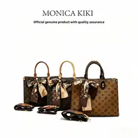 Monica Qiqi Women's Light Luxury European-Style Tote Handbag, 2026 New Large-Capacity Single-Shoulder Purse, High Quality Work Bag for Office Commuters with Women's Accessories Compatibility, Bag for Purchase