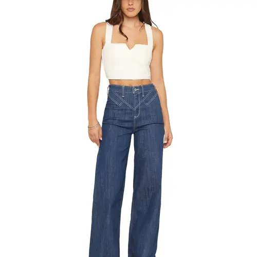 Ariat Women's Women'S Dark Wash Ultra High Rise Westie Yoke Wide Leg - 10061392
