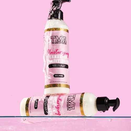 THE MANE ATTRACTION Lemongrass Fresh Liquid Leave-In Conditioner & Moisturizer (8oz/240ml) - Hydrating Haircare for Detangling, Nourishing & Managing Healthy Hair