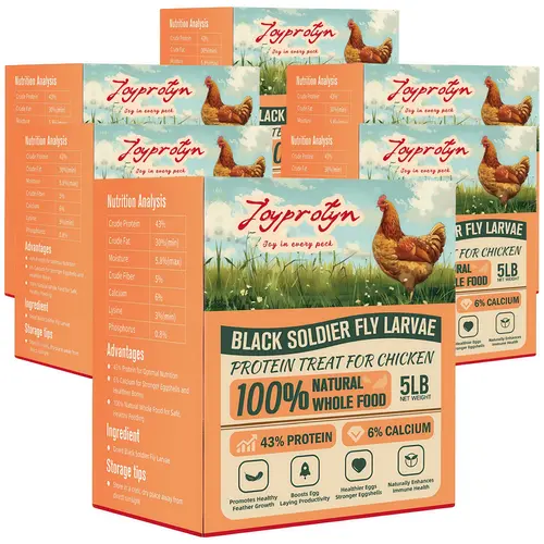 Joyprotyn Non-GMO Dried Black Soldier Fly Larvae Dry Food - 85X More Calcium Than Mealworms for Strong Eggshells, High-Protein Feed for Chickens, Ducks, Geese & Horses #DealsForYouDays, Horse