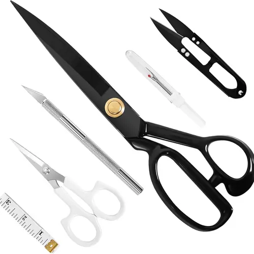 Professional Tailor Scissors 9 inch-Heavy Duty Sewing Fabric Scissors for Leather Cutting,Industrial Sharp Shears,Home Office Artists,Students,Tailors,Dressmakers