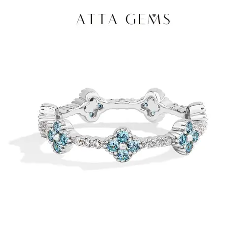 ATTAGEMS Women's 925 Sterling Silver Classic Lab-Created Paraiba & Pink Zircon Ring - Luxe Lab-Created Gems Zircon Stones Beautiful Rings for Female Adults, Engagement Wedding Fine Jewelry R262