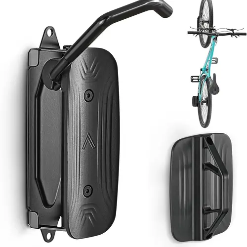 monTEK Swivel Bike Wall Mount, Bike Hangers for Garage, Space-Saving Vertical Bike Rack, Sturdy Bike Storage Rack Holds Up to 66lbs, Easy to Install, Black,back to school,back to school haul